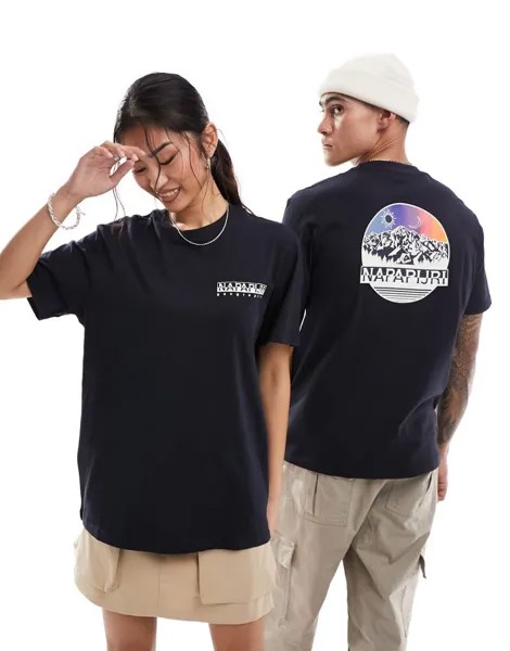 Napapijri Unisex – Lahni – Черная футболка
