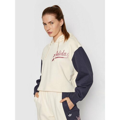Худи adidas, размер 42 [FR], бежевый