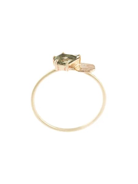 Natalie Marie кольцо из желтого золота с молдавитом