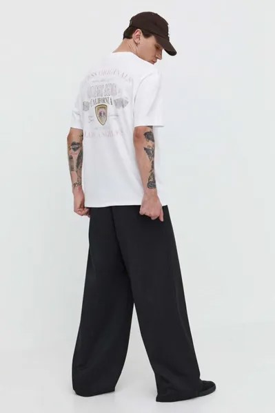 Хлопковая футболка Guess Originals, белый