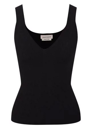 Топ из вискозы Alexander McQueen