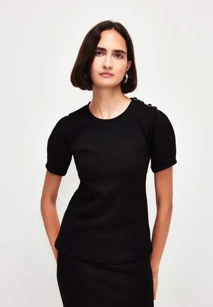 Базовая футболка Buttoned Shoulder adL, черный