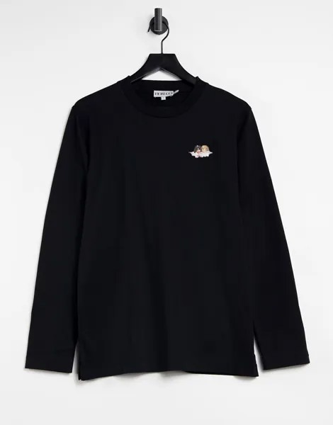 Черный лонгслив с принтом ангелов Fiorucci Icon-Черный цвет