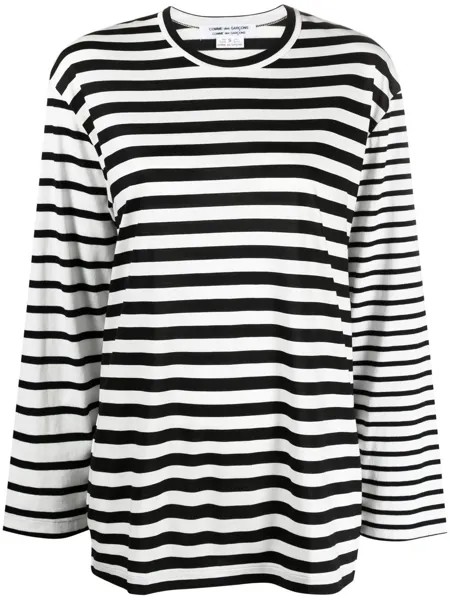 Comme Des Garçons Comme Des Garçons топ в полоску с длинными рукавами
