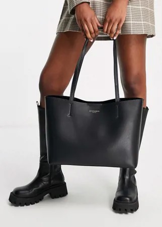 Черная сумка-шоппер Accessorize Leo-Черный цвет