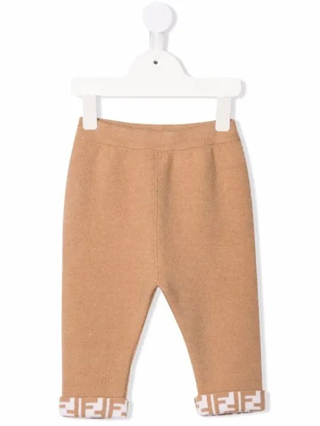 Fendi Kids спортивные брюки с логотипом