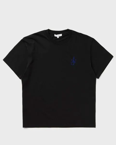 Футболка Jw Anderson Anchor Embroidery Back Print T-Shirt, черный