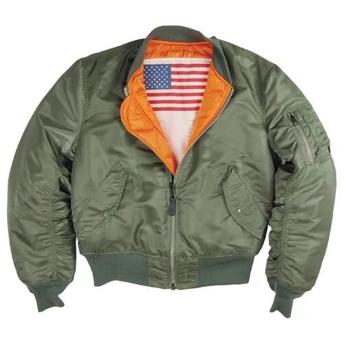 Куртка бомбер Alpha Industries Ma-1 Blood Chit Flight Jacket, sage green (размер: xxl)