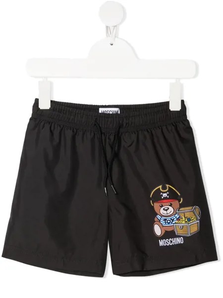 Moschino Kids плавки-шорты с принтом