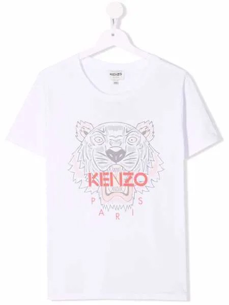 Kenzo Kids футболка с логотипом Tiger