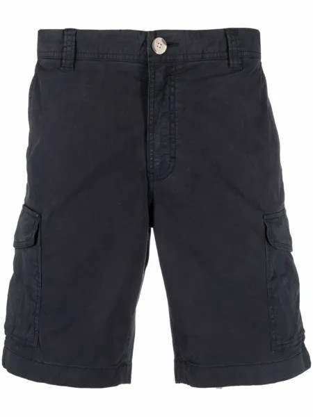 Woolrich шорты с карманами карго, синий
