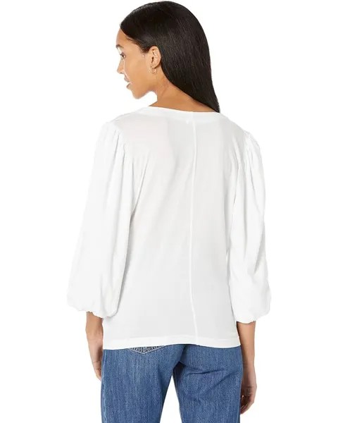 Топ LAmade Toluca Bubble Sleeve Top, белый