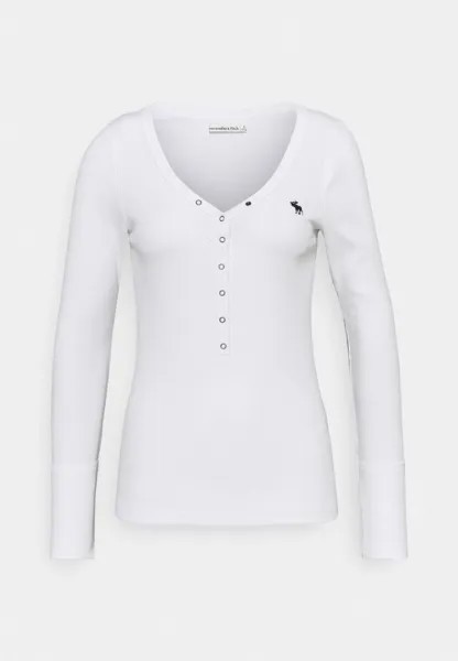 Рубашка с длинным рукавом Abercrombie & Fitch, белый