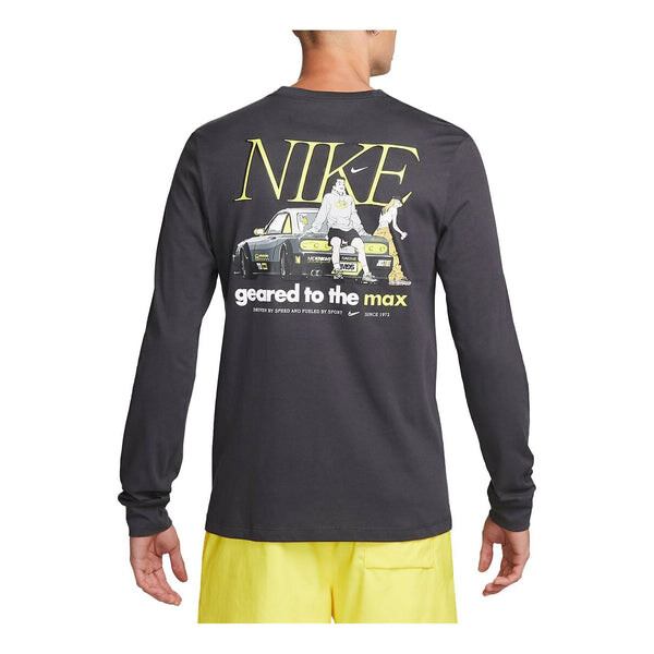 Футболка Nike Sportswear Long-Sleeve T-Shirt 'Black', черный