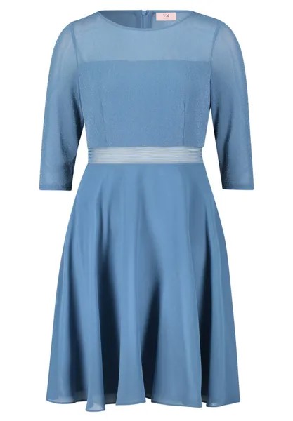 Вечернее платье с блестками Vera Mont, синий