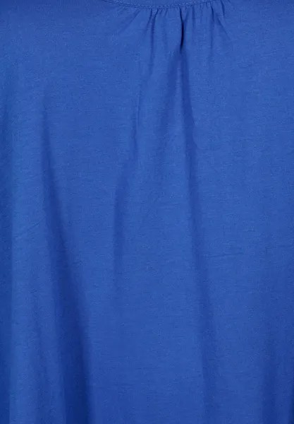 Топ With Shape And Round Neck Zizzi, Виктория синий