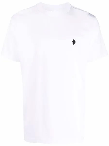 Marcelo Burlon County of Milan футболка с вышитым логотипом, белый