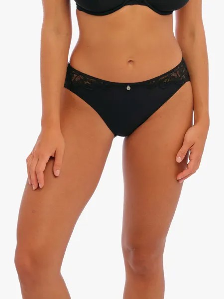 Трусики бикини Fantasie Reflect с кружевной отделкой, черные