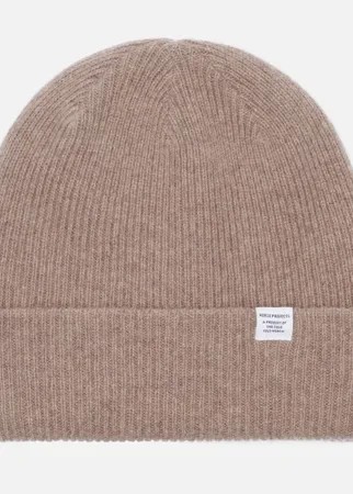 Шапка Norse Projects Norse Beanie, цвет бежевый