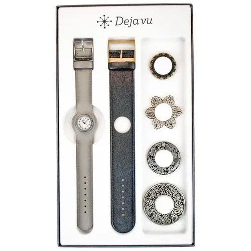 Наручные часы DEJAVU Часы женские наручные Dejavu Premium 334C102, серый
