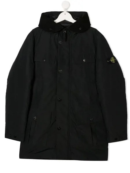 Stone Island Junior пуховик с капюшоном