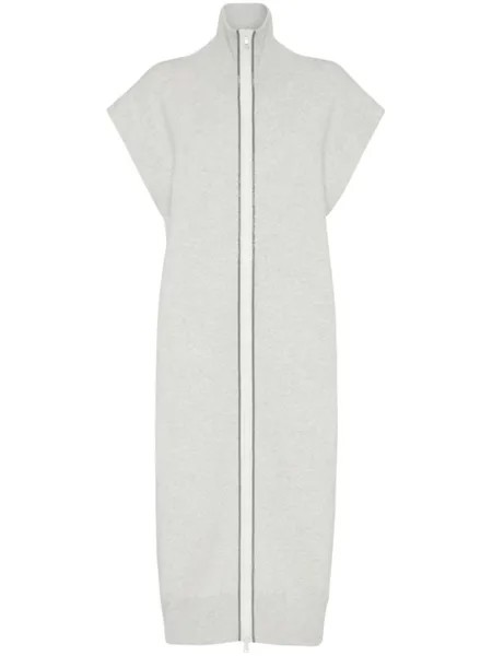 Длинный жилет Brunello Cucinelli, белый
