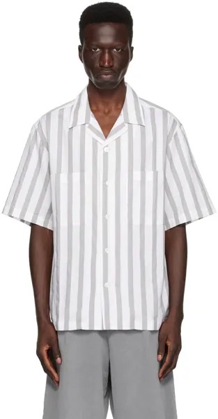 Бело-серая рубашка Camicia Solana Barena