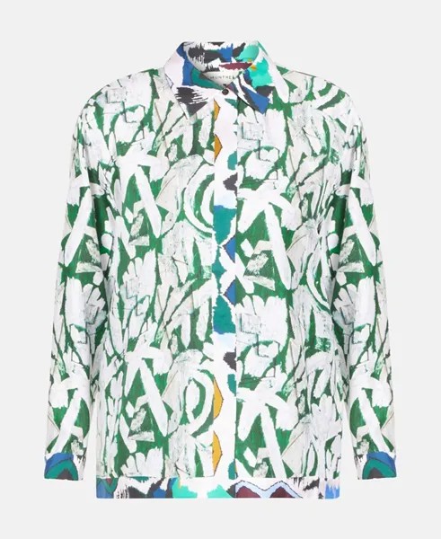 Шелковая блузка Munthe, зеленый