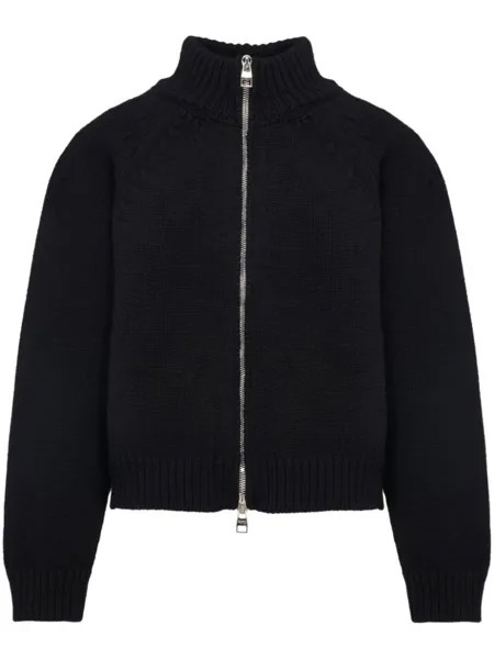Alexander McQueen бомбер Seal с логотипом, черный