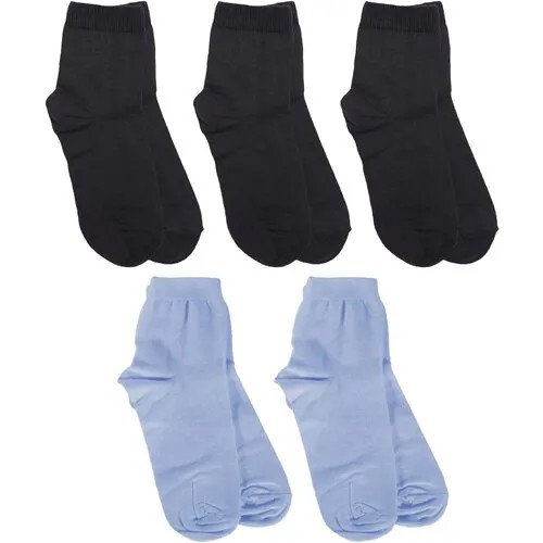 Носки RuSocks 5 пар, размер 16, серый, голубой