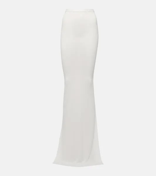Юбка макси Lilies из джерси Rick Owens, белый