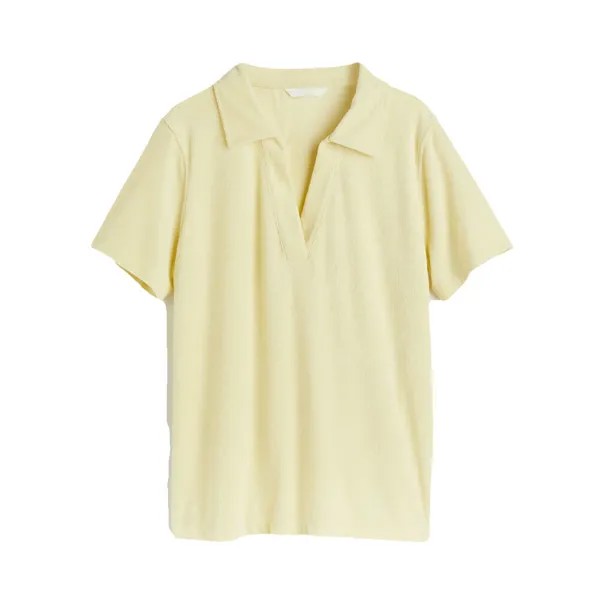Футболка H&M Terry Polo, жёлтый