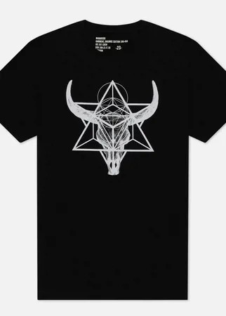 Мужская футболка maharishi x Myoshka Lunar Ox, цвет чёрный, размер XL
