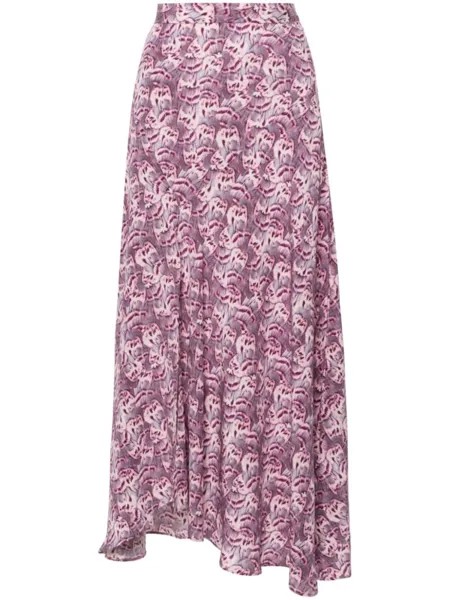 ISABEL MARANT юбка Sakura с абстрактным принтом, фиолетовый