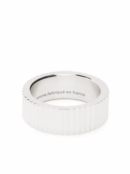 Le Gramme серебряное декорированное кольцо