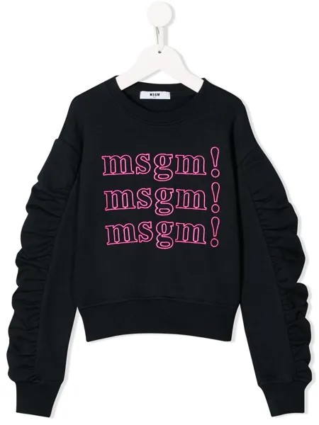Msgm Kids толстовка с логотипом