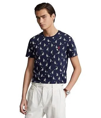 Мужские рубашки и топы Polo Ralph Lauren Классическая футболка из джерси с принтом