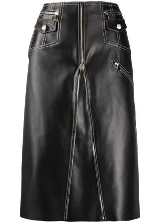 Alexander McQueen юбка миди А-силуэта