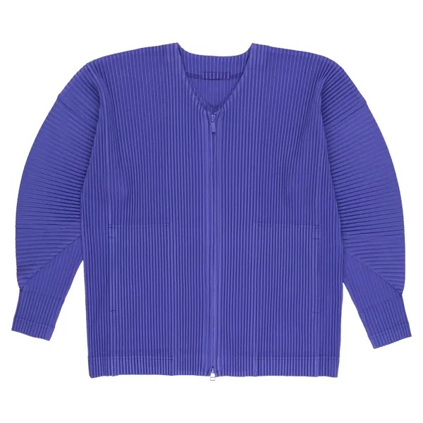 Homme Plissé Issey Miyake MC Сентябрьский кардиган на молнии Viola Violet