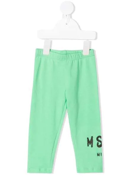 MSGM Kids легинсы с логотипом
