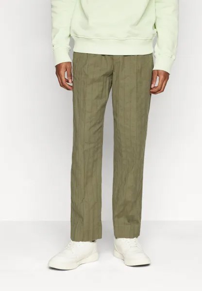 Брюки PULL ON PLEATED Abercrombie & Fitch, цвет dusty olive