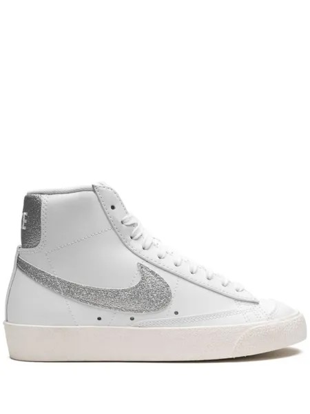 Кеды Blazer Mid '77 ESS White Metallic Silver Nike, белый