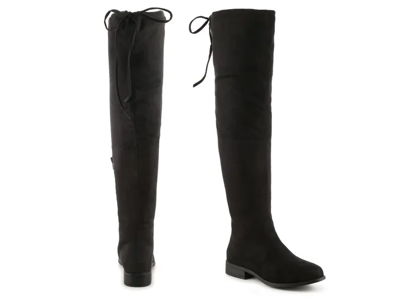 Ботинки Journee Collection Mount Wide Calf выше колена, черный
