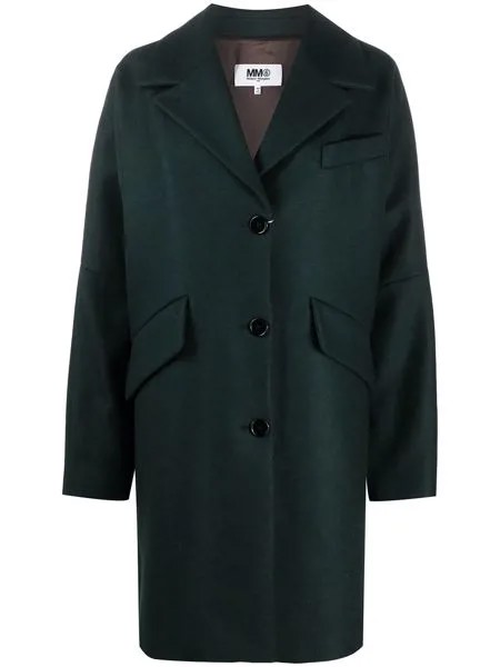 MM6 Maison Margiela однобортное пальто