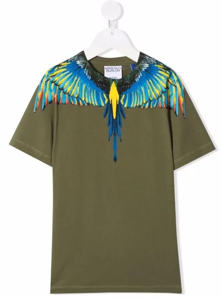 Marcelo Burlon County Of Milan Kids футболка с принтом Wings