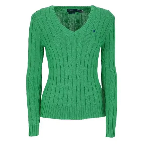 Свитер cotton sweater Polo Ralph Lauren, зеленый