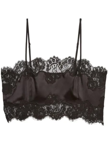 Топ-бандо с кружевом Fleur Du Mal, черный