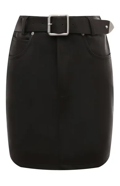 Кожаная юбка Pinko
