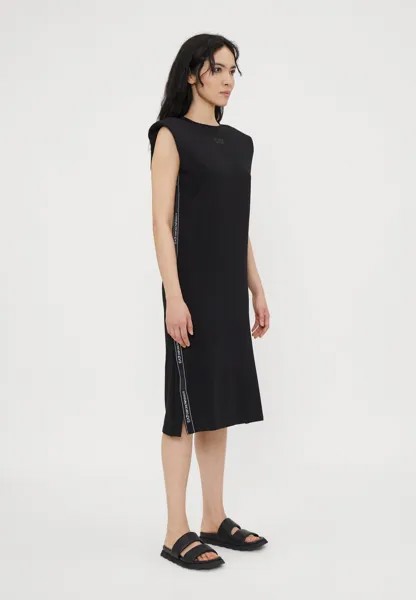 Платье из джерси Ea7 Emporio Armani, черный