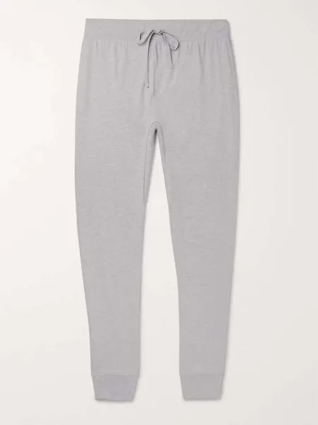 Зауженные пижамные брюки Pima из хлопкового джерси облегающего кроя Handvaerk, серый
